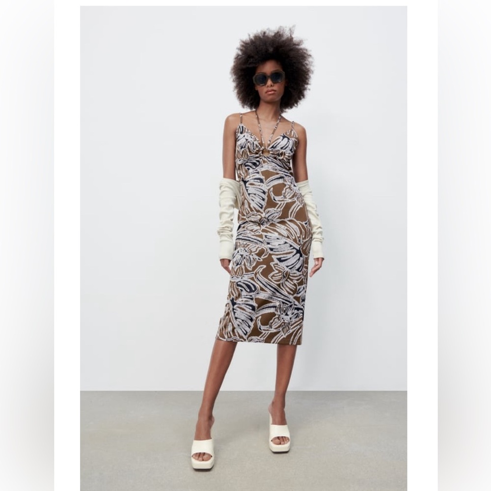 ZARA dress size M, brown, vacation